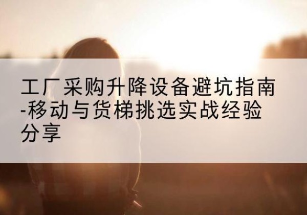 朝阳区移动式升降机怎么选-工厂采购升降设备避坑指南-移动与货梯挑选实战经验分享