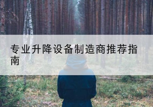 朝阳区电动剪叉升降平台厂家-专业升降设备制造商推荐指南